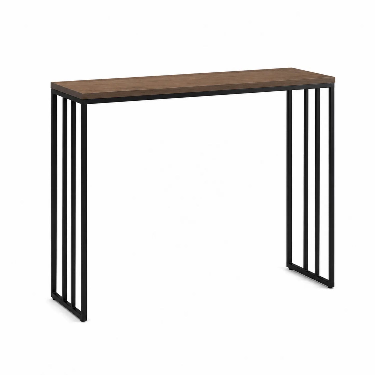Mesa consola de Madera y Metal Negro 120x40x80 cm