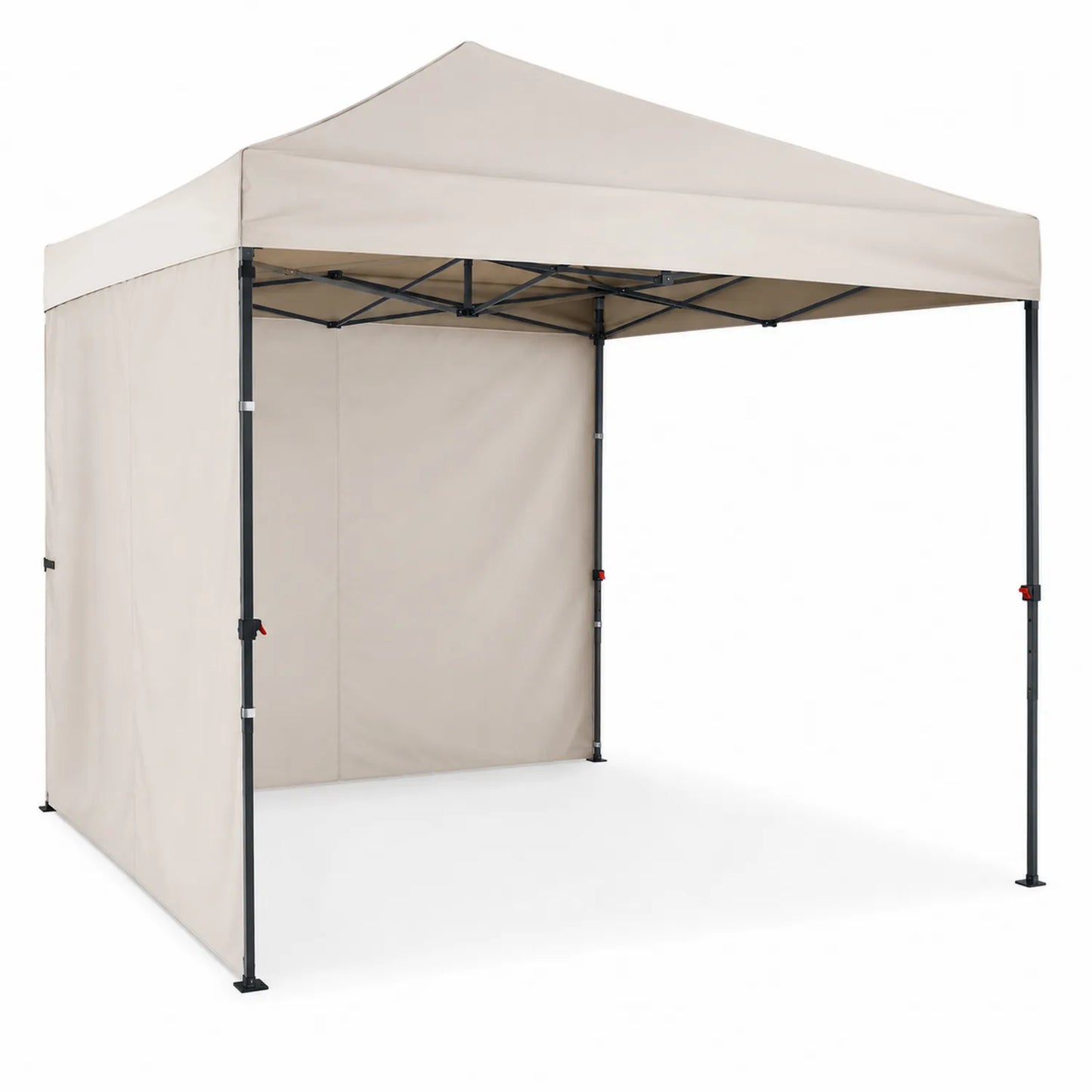 Toldo Plegable 3x3m Poliéster Beige Estructura de Acero