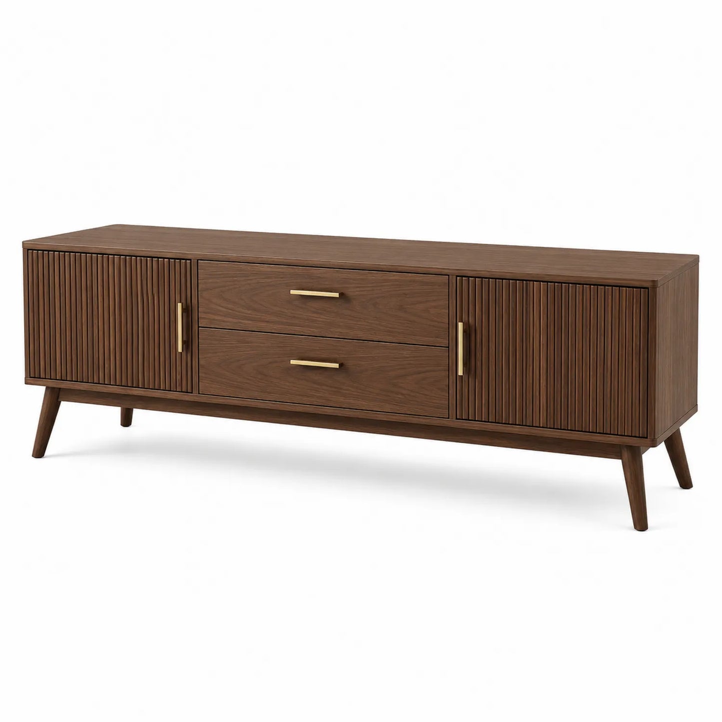 Mueble para TV de madera chapada nogal 180 cm