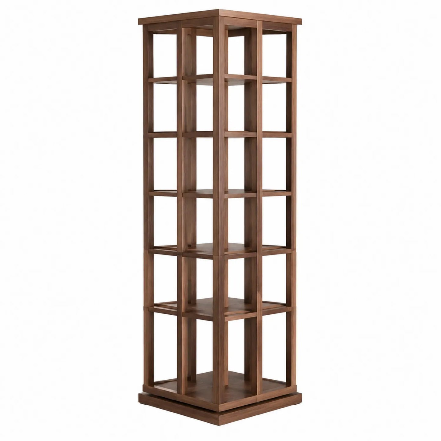 Estantería de madera de nogal 180x40x40 cm