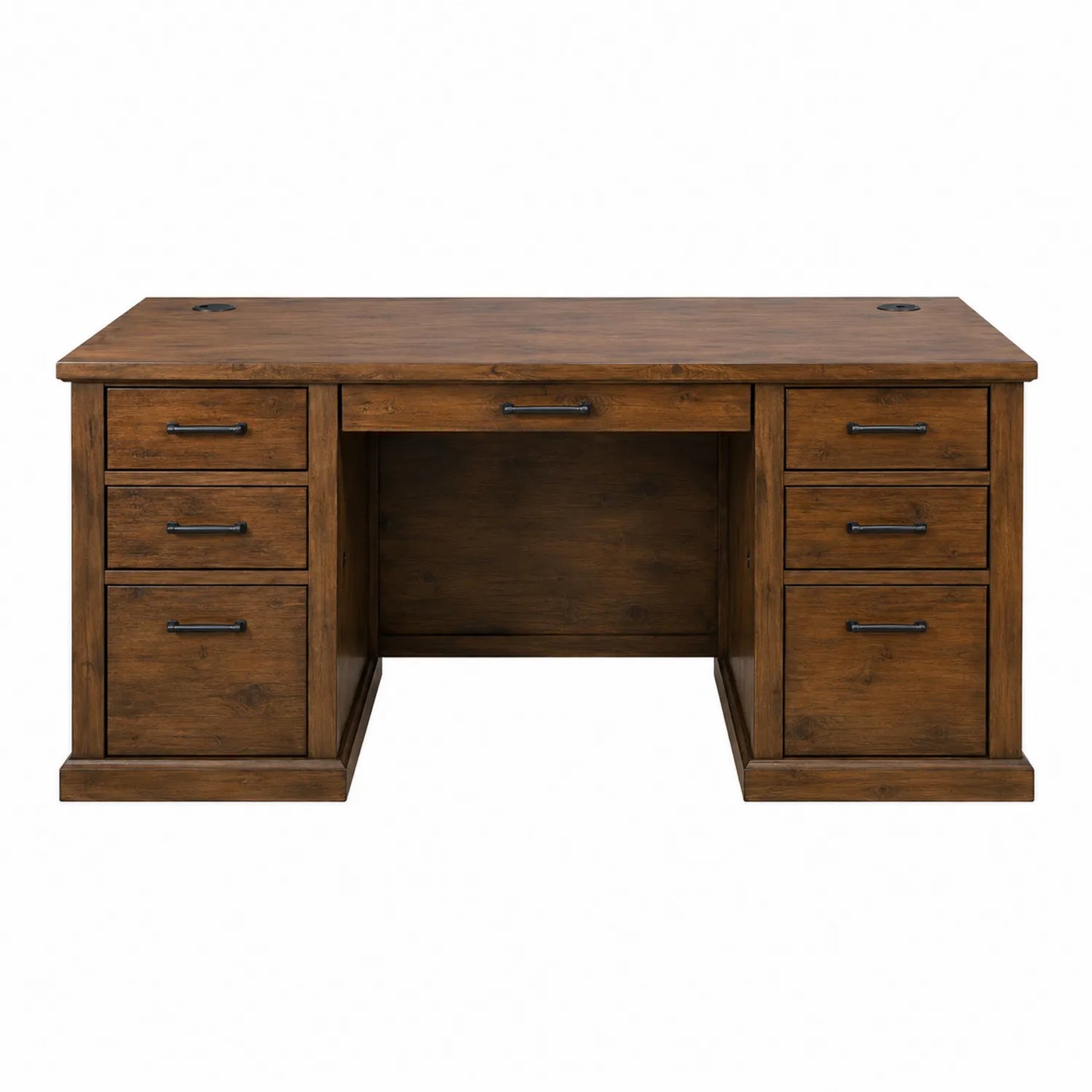 Escritorio de madera con 6 cajones color Marrón 150x70x75 cm
