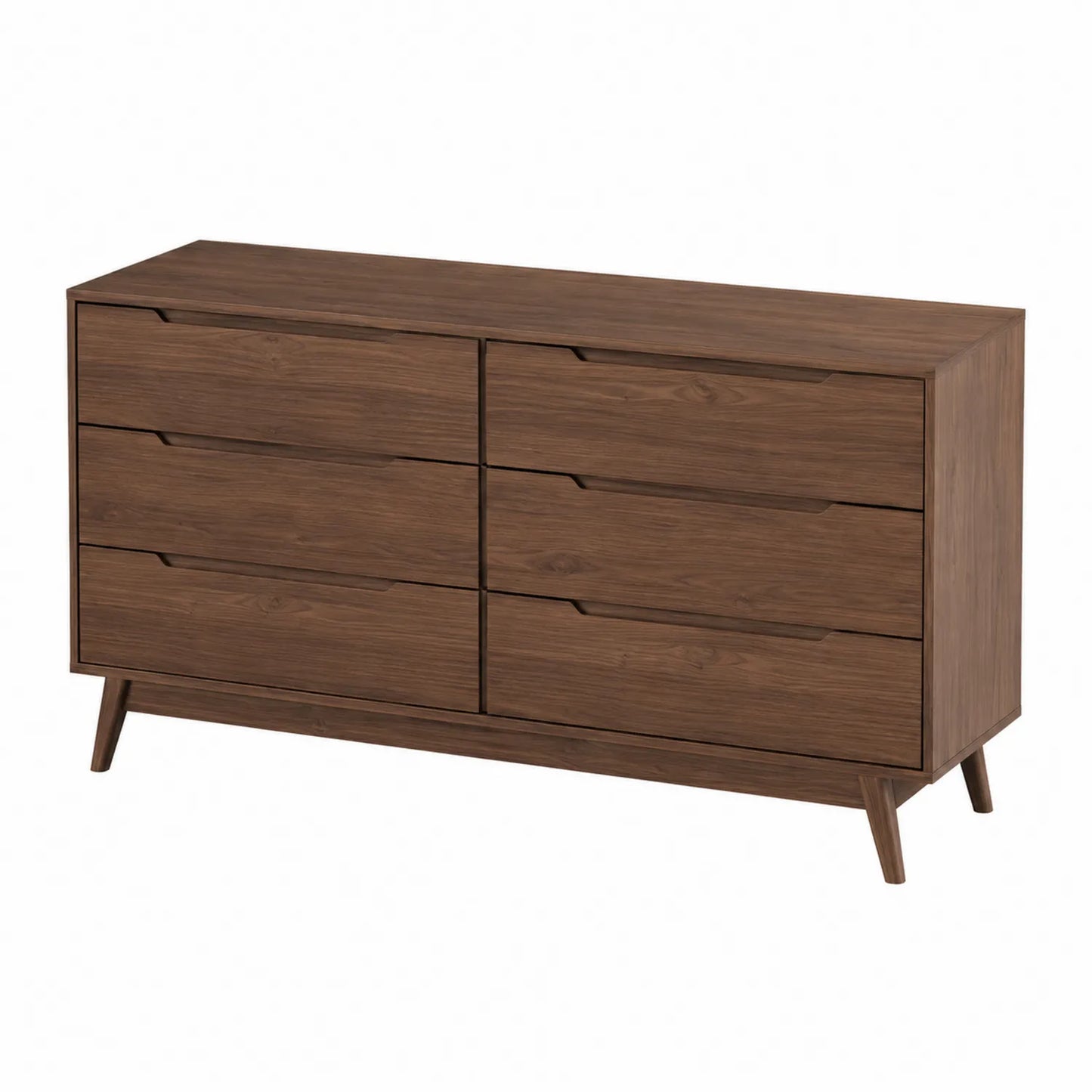 Cajonera de Madera de Nogal con 6 Cajones 150x45x80 cm