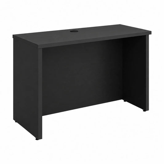 Escritorio Rectangular de Madera Negro 120x60x75 cm