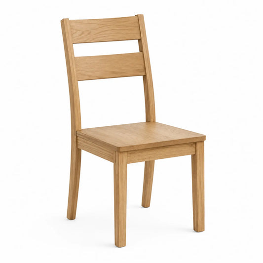 Silla de comedor de madera maciza de roble 45x40x90 cm