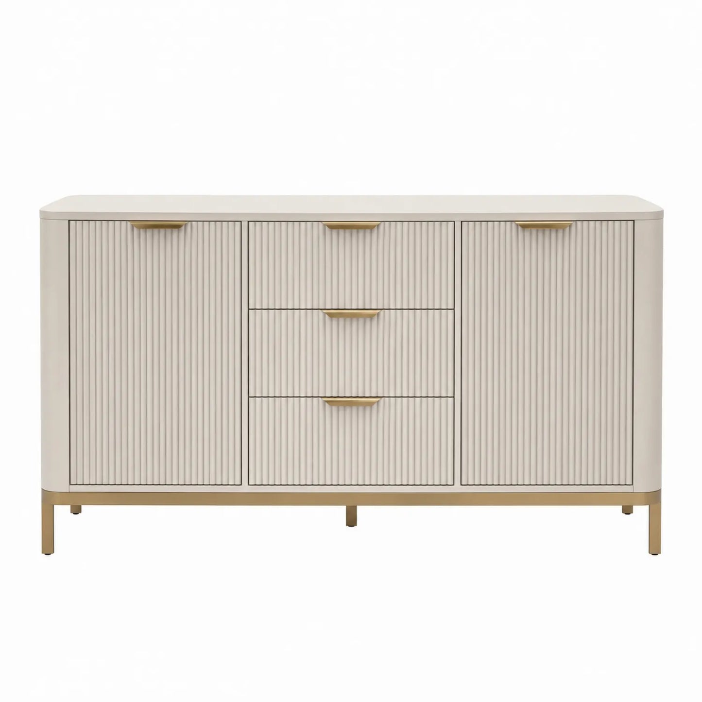 Aparador de madera con patas met¨¢licas 80x150x40 cm